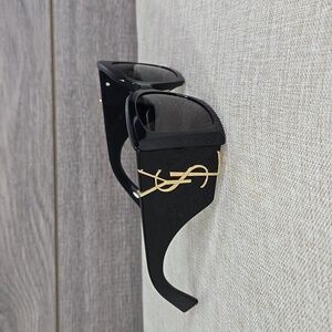 Saint Laurent Black Sunglasses with Gold Logo